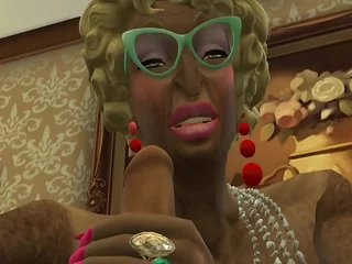 GRANNY Graceful 1 - To the manner born Grannies Sucking Young Cocks - Sims 4